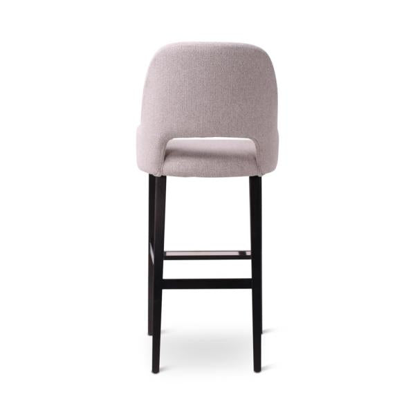 LOU bar chair with square wooden legs