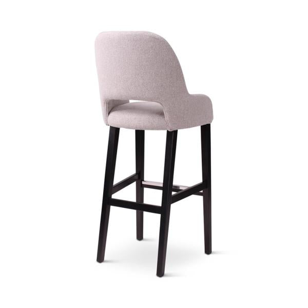 LOU bar chair with square wooden legs