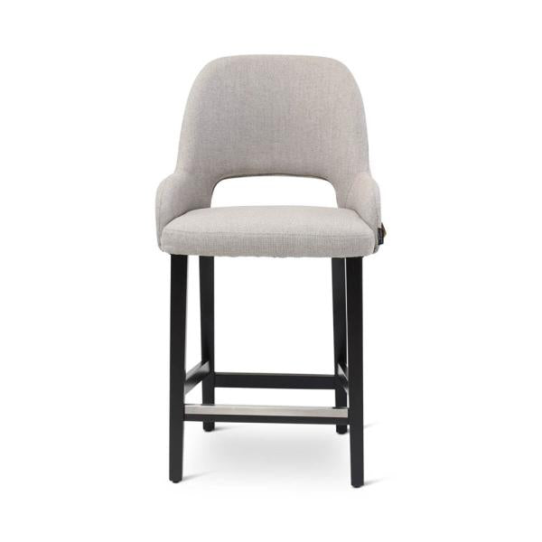 LOU counter chair with square wooden legs