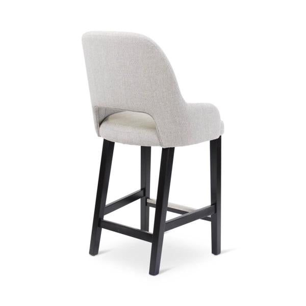 LOU counter chair with square wooden legs