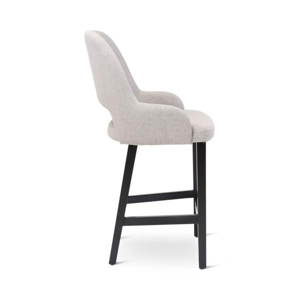 LOU counter chair with square wooden legs