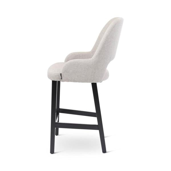 LOU counter chair with square wooden legs