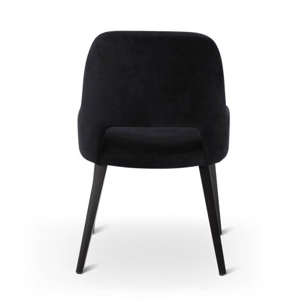 LOU armchair with square wooden legs