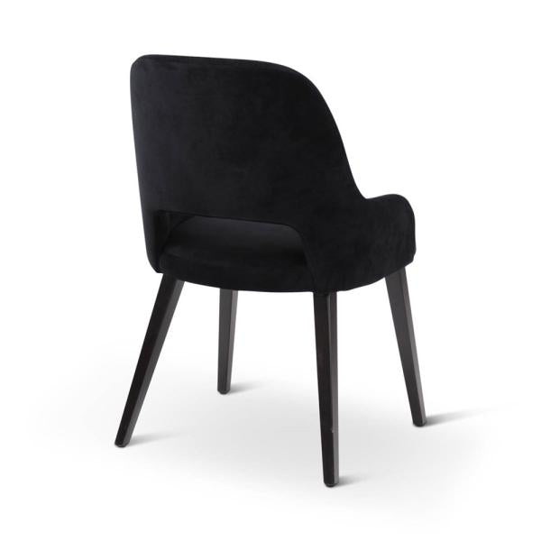 LOU armchair with square wooden legs
