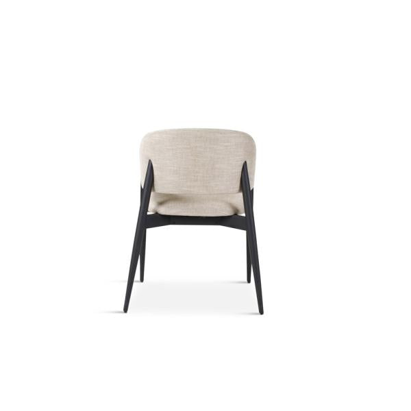 LUTOR armchair with round wooden legs