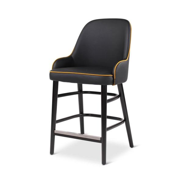 MAY counter chair with round wooden legs
