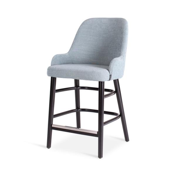 MAY counter chair with round wooden legs