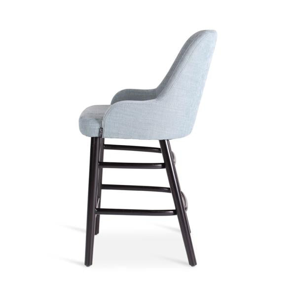 MAY counter chair with round wooden legs