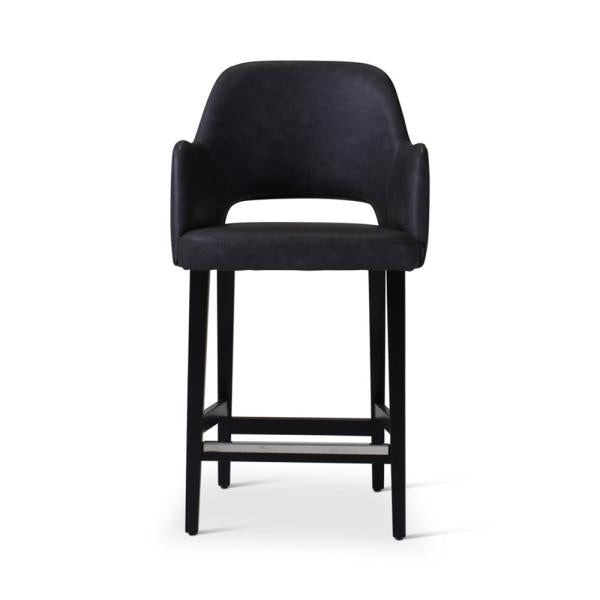MIA counter chair with square wooden legs
