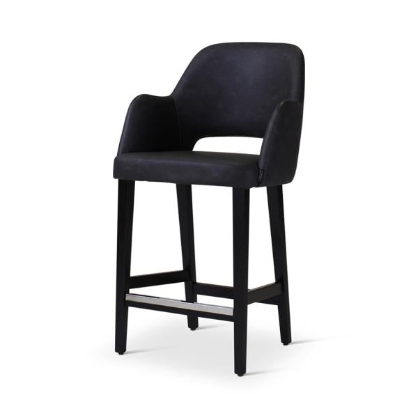 MIA counter chair with square wooden legs