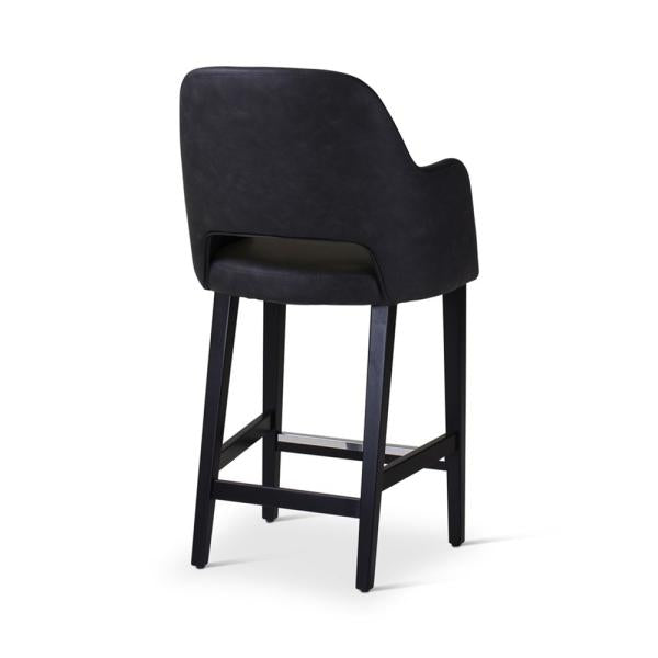MIA counter chair with square wooden legs