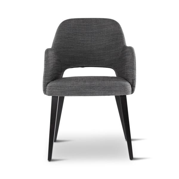 MIA armchair with square wooden legs