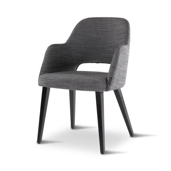 MIA armchair with square wooden legs
