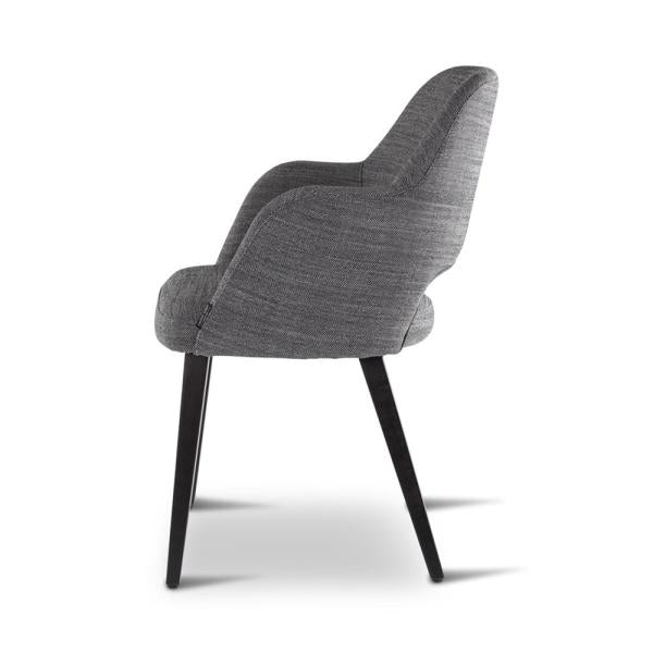 MIA armchair with square wooden legs