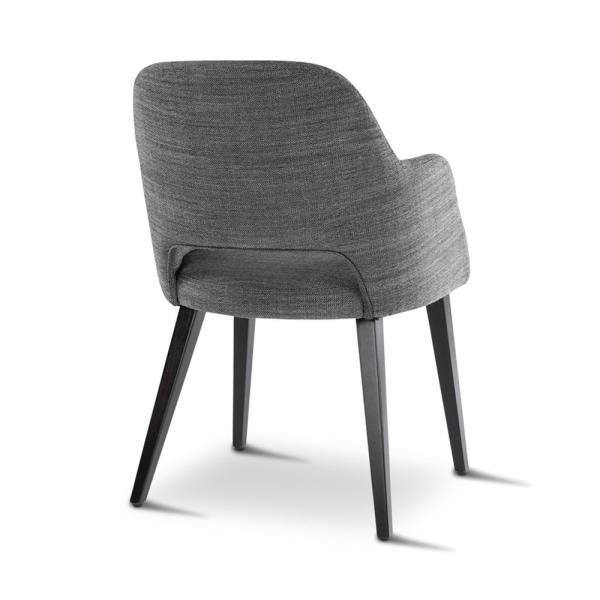 MIA armchair with square wooden legs