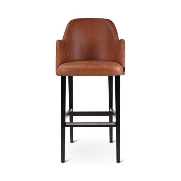 NEO bar chair with square wooden legs