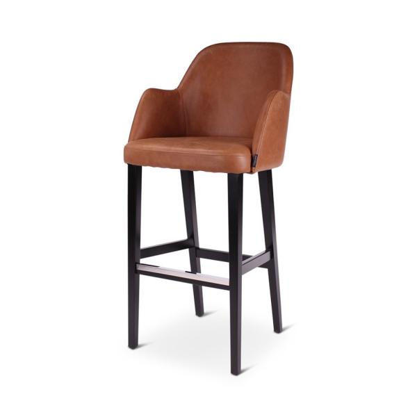 NEO bar chair with square wooden legs