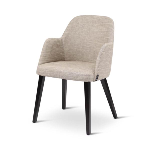 NEO armchair with square wooden legs