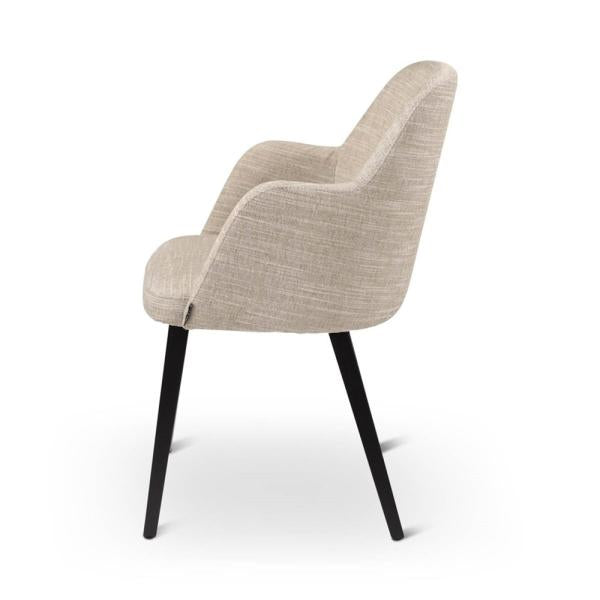 NEO armchair with square wooden legs