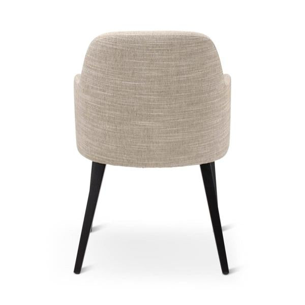 NEO armchair with square wooden legs