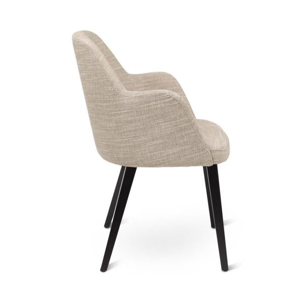 NEO armchair with square wooden legs