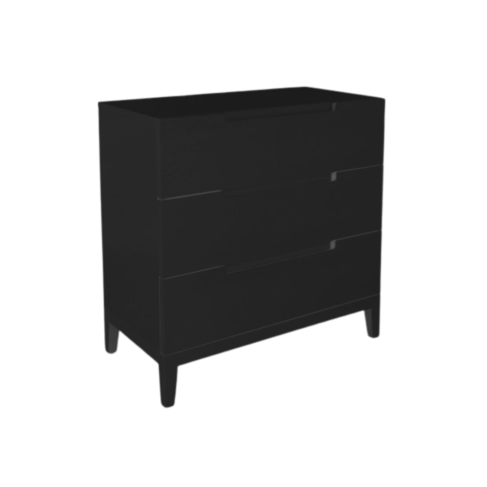 Stylish Orchid 3 Drawer Chest in Marble Finish: Elegant Storage Solution