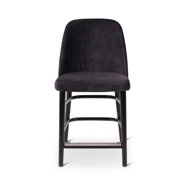PAM counter chair with round wooden legs