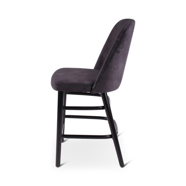 PAM counter chair with round wooden legs