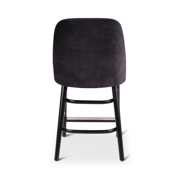 PAM counter chair with round wooden legs