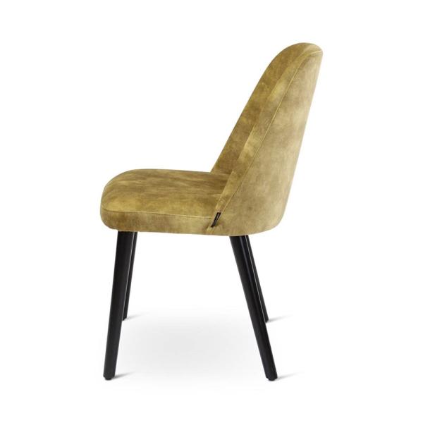 PAM chair with round wooden legs