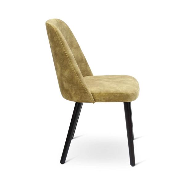 PAM chair with round wooden legs