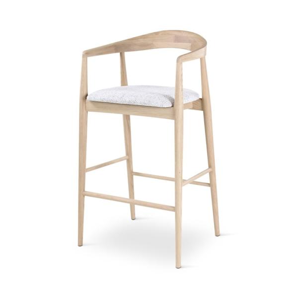 PURA bar chair oak incl cushion