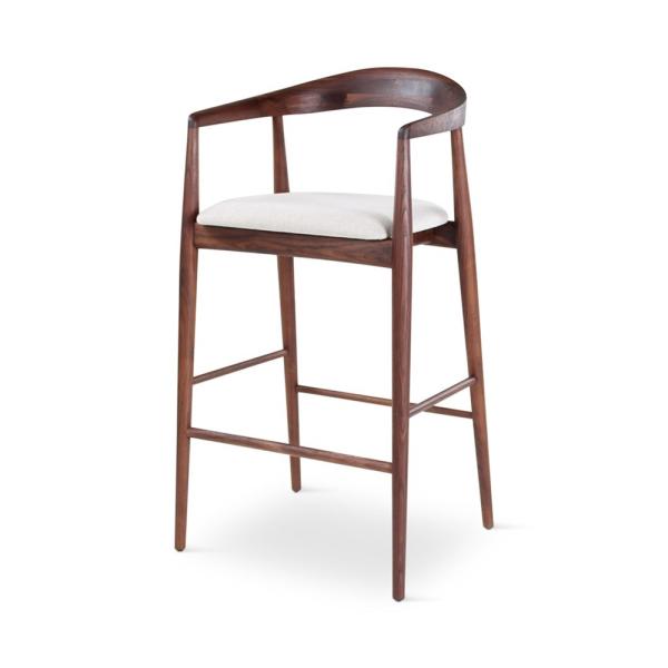 PURA barchair walnut incl cushion
