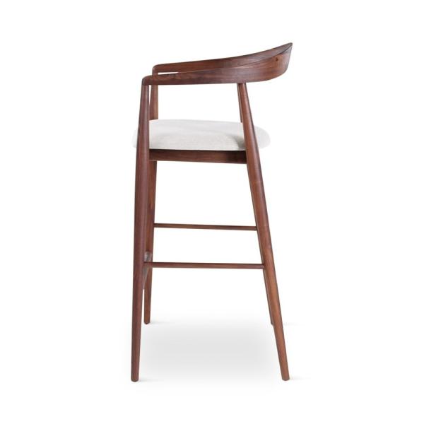 PURA barchair walnut incl cushion