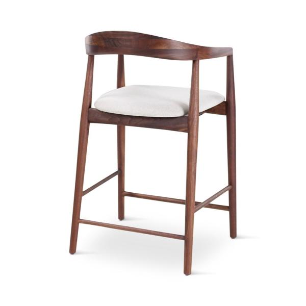 PURA counter chair walnut incl cushion