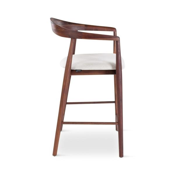 PURA counter chair walnut incl cushion