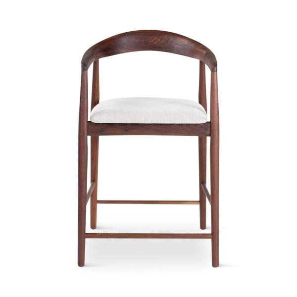 PURA counter chair walnut incl cushion