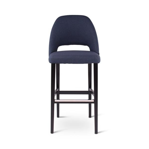 RAY bar chair with square wooden legs