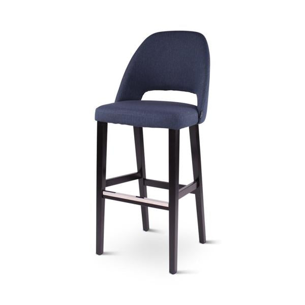 RAY bar chair with square wooden legs