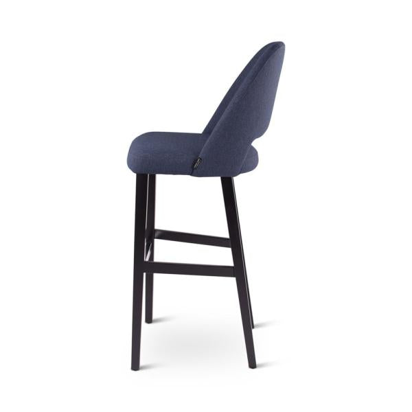 RAY bar chair with square wooden legs