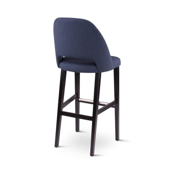 RAY bar chair with square wooden legs