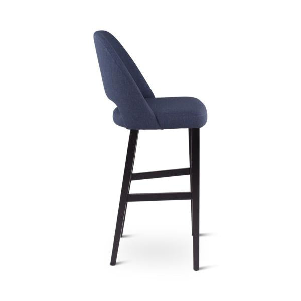 RAY bar chair with square wooden legs