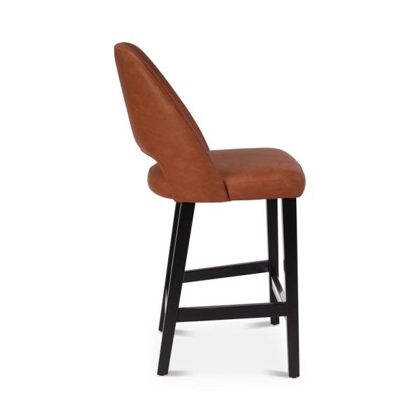 RAY counter chair with square wooden legs