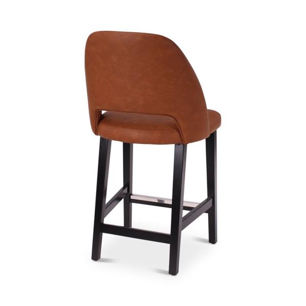 RAY counter chair with square wooden legs
