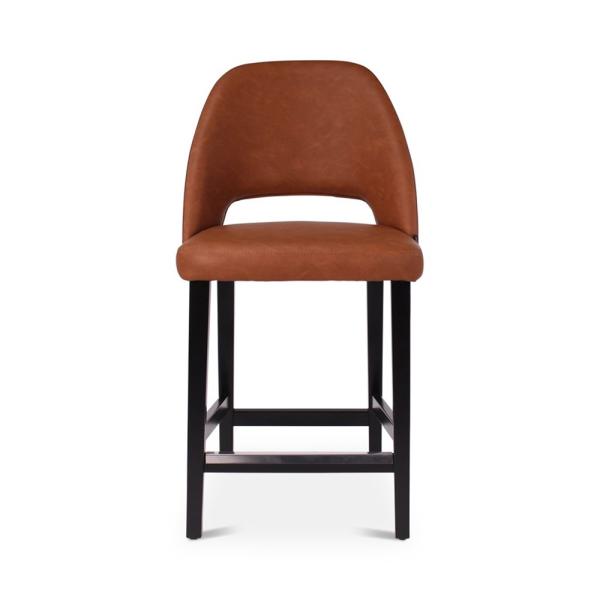RAY counter chair with square wooden legs
