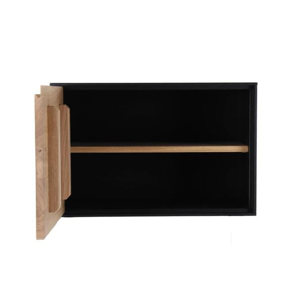 RUBIC box 37x57 black, door naturel