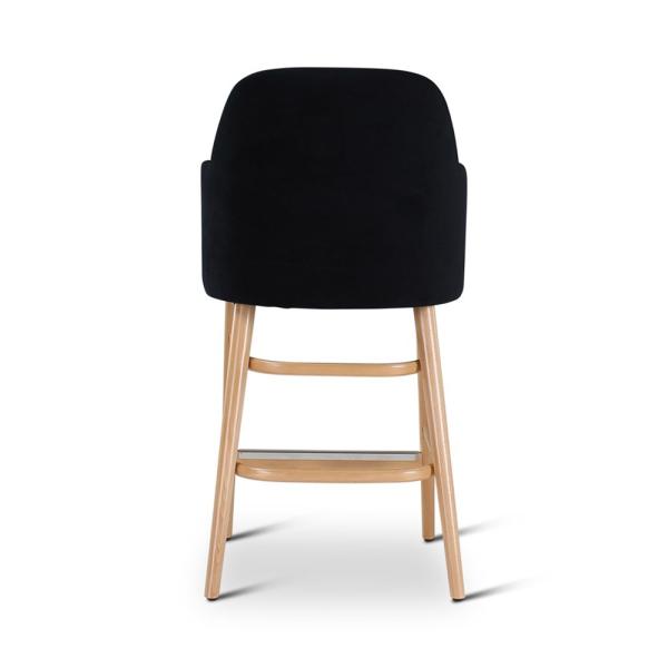 SUE counter chair with round wooden legs