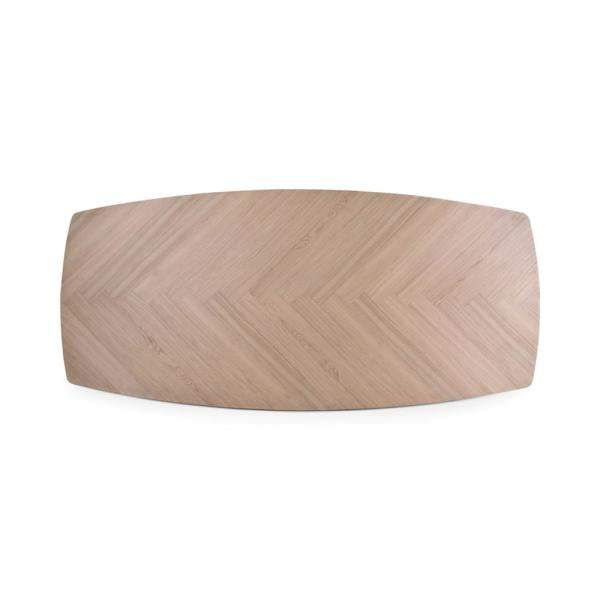 DORY table naturel, wooden legs black