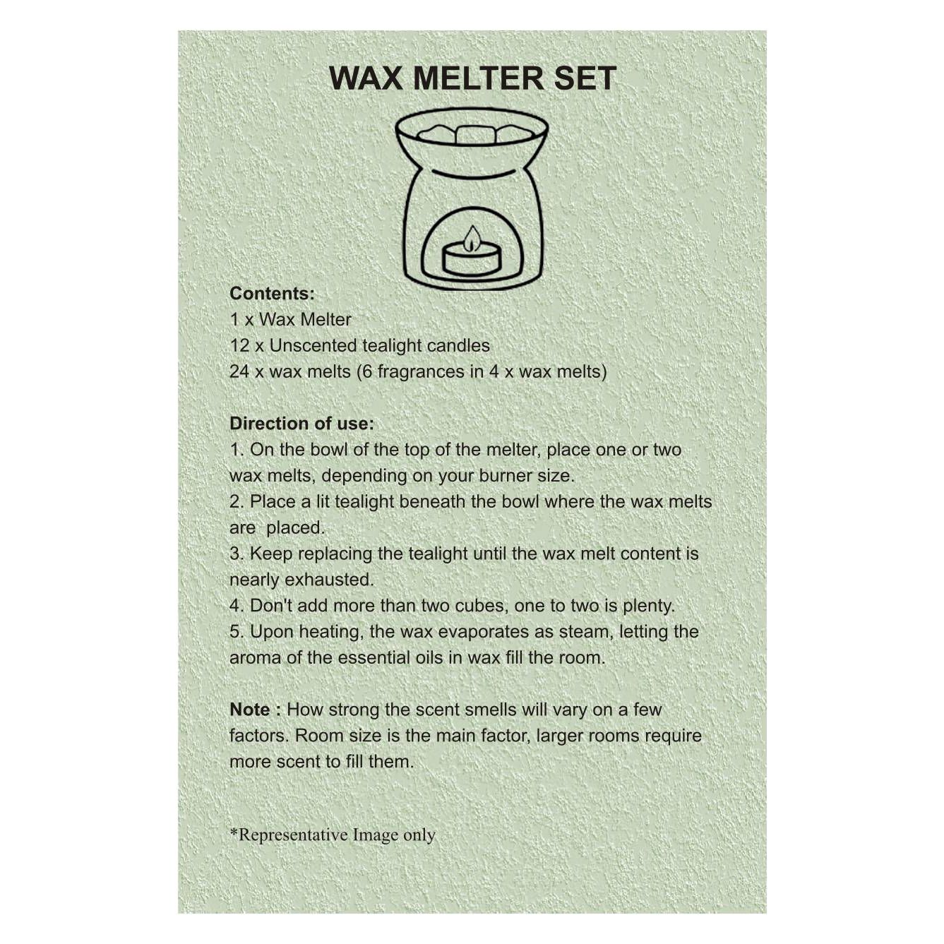 Taya Beige Wax Melter Set (Summer)