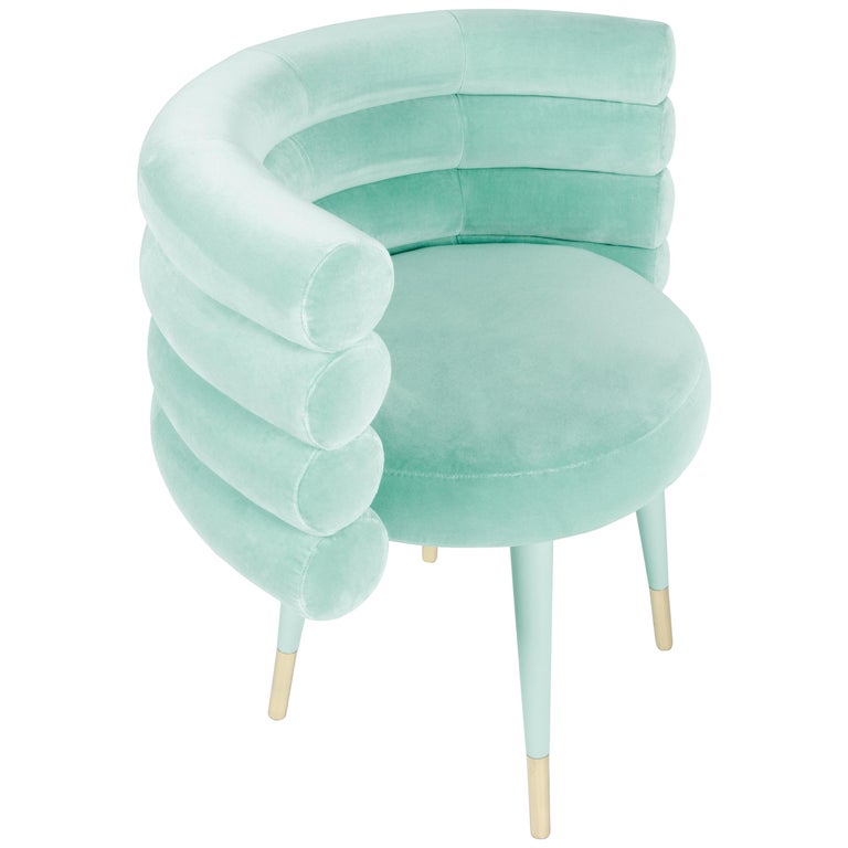 Set of 2 Mustard Marshmallow Dining Chairs, Royal Stranger | Modern Furniture + Decor